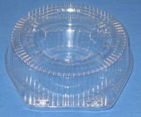 36118 CLEAR HINGED LID CONT. 8&quot; PIE HIGH DOME 200/cs