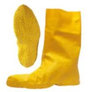 ** LARGE (13&quot;) PULL OVER  HAZMAT BOOT BN70 YELLOW 30MIL 