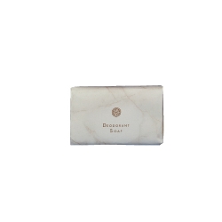DIA 00194 White Marble Guest Amenities Deodorant Soap 1.5oz