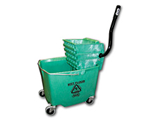 IMP 6/2635-3GN Green Plastic
Sidepress Squeeze Wringer/   
Plastic Bucket Combo