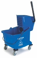 36904-14 35qt Mop Bucket Combo Side Press Wringer,Blue