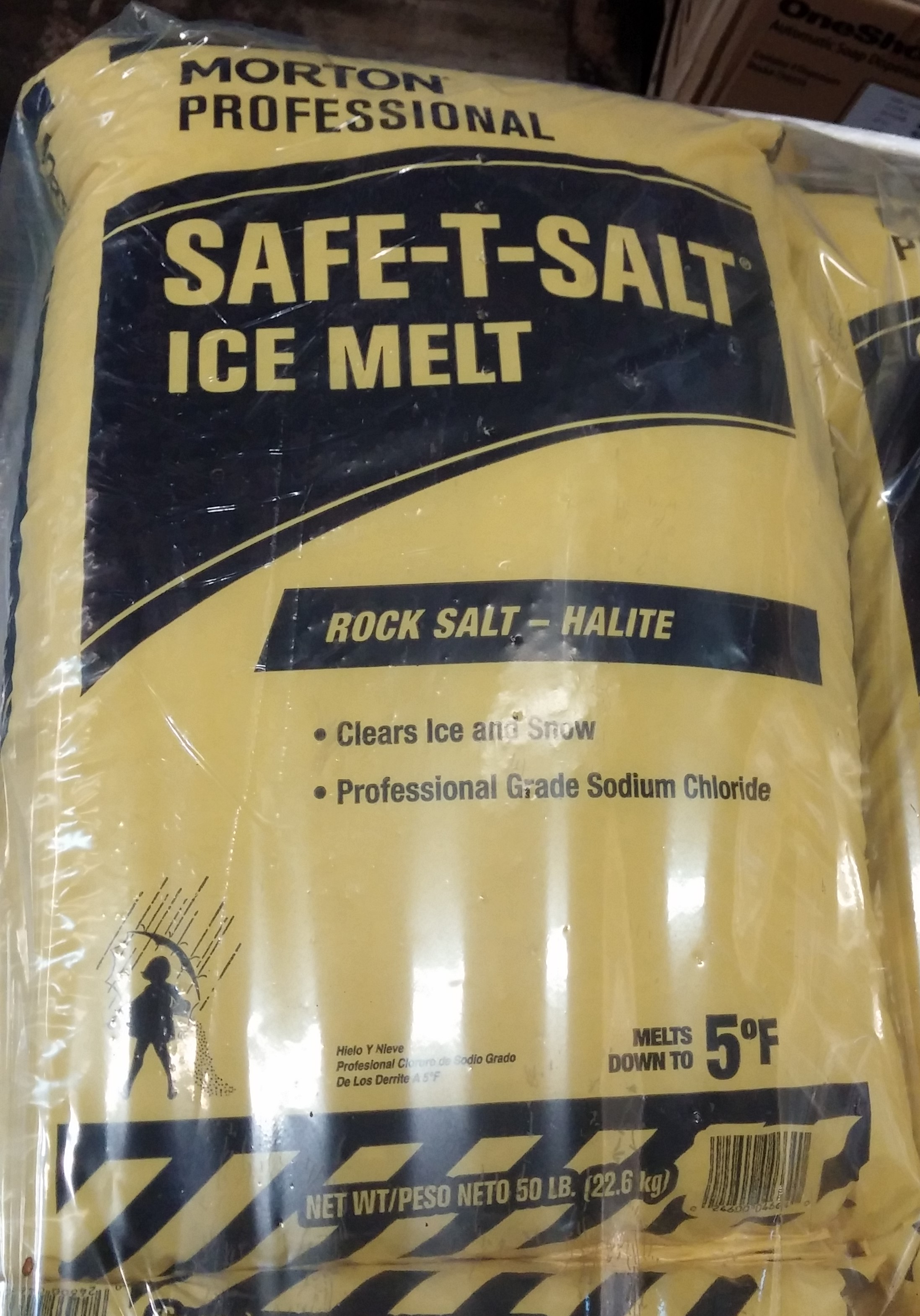 50# BAG DE-ICING SALT
WINTERMELT 49/PALLET (ROCK
SALT-HALITE/MORTON)
