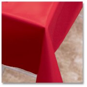 112001 54X108 RED TABLECOVER PLASTIC 12/CS