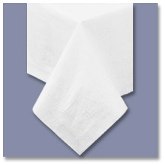 210130 54X108 WHITE TABLECOVER 25/CS 2 PLY 4108W