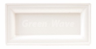 GS-T610 6x10 SQUARE GREEN WAVE TRAY 4-100/CS