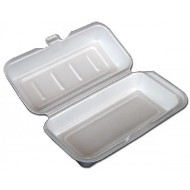* 72HT1 FOAM HOT DOG HINGED
CONTAINER 500/CS TH1-0098