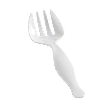3301-WH 8.5&quot; Serving Fork White Individually Wrapped