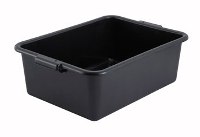 PL-7K BLACK DISH BOXES POLYPRO  20.25X15.5X7&quot; 6/CS