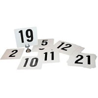 TBN-25 PLASTIC TABLE NUMBERS 1-25 SET OF 25