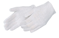 ** GIMW-MN-1 MENS INSP GLOVES WHIT MED WEIGHT 100% COTTON