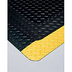 24&quot;X 15&#39; #500 INDUSTRIAL DECK
PLATE BLACK W/ YELLOW BORDER