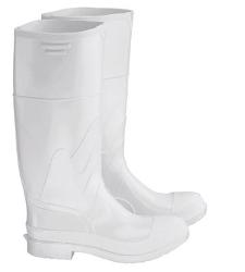 W81011-6 SIZE 6 WHITE 
RUBBER BOOT ON GUARD