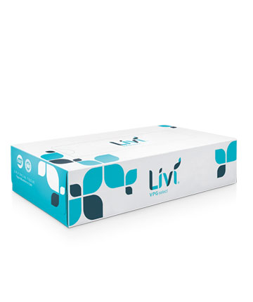 11513 Livi Select Flat Box 
Facial Tissue White 2-Ply 
30/100 cs